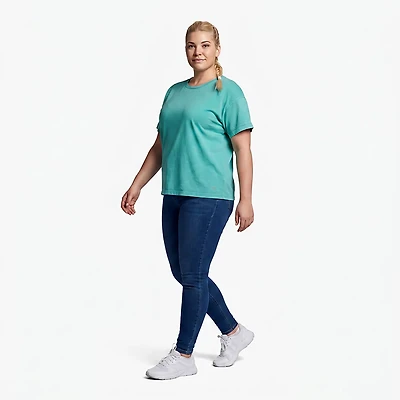 BCG Women's Plus Lifestyle Short Sleeve Comet Wash T-Shirt