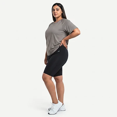 BCG Women's Plus HI Tummy Control Bike Shorts 10 in.