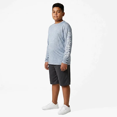 Magellan Outdoors Boys' RT Breeze Reversible Crew Long Sleeve T-shirt