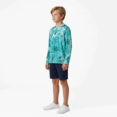 Magellan Outdoors Boys' RT Breeze Reversible Crew Long Sleeve T-shirt
