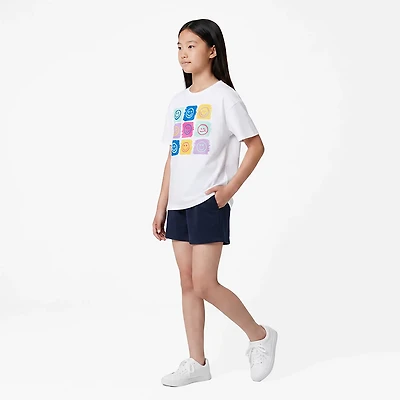 BCG Girls Boxy Happy Smiles T-shirt