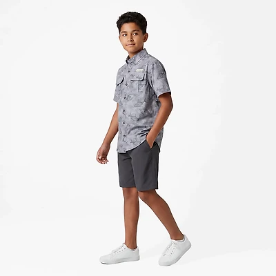 Magellan Outdoors Boys' Laguna Madre Print Short Sleeve Fishing Shirt