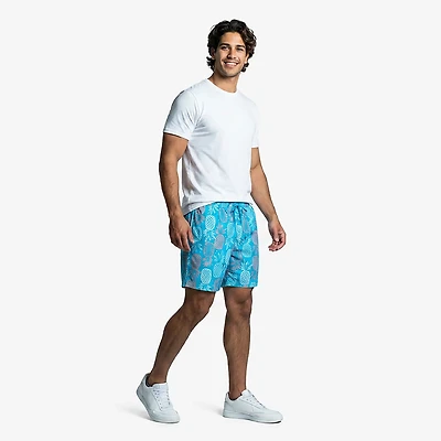 O'Rageous Men's Pineapple Printed Volley Liner Swim Shorts 6 in.