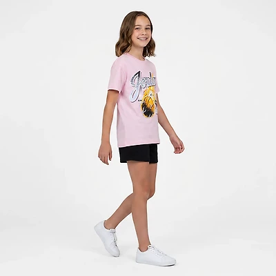 Jordan Girls' She's On Fire Script Graphic T-shirt