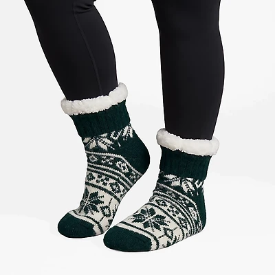 Magellan Outdoors Women's Mink Snowflake Lodge Socks