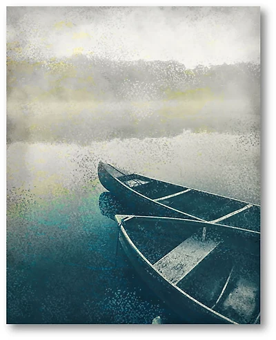 Courtside Market Lake Dusk 16 x 20 in. Gallery-Wrapped Canvas
