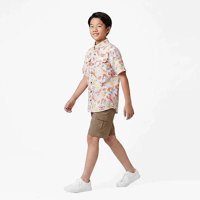Magellan Outdoors Boys' Laguna Madre Crawfish Short Sleeve Fishing Shirt