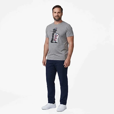Academy Sports + Outdoors Men's Americana Dog With USA Flag T-shirt