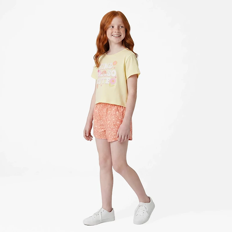 BCG Girls' 4-6X Cute Casual Short Set
