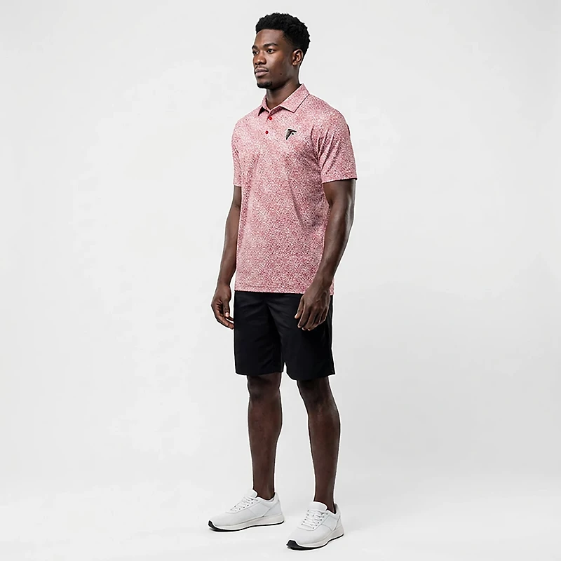 Antigua Men's Falcons Field Ditsy Polo Shirt