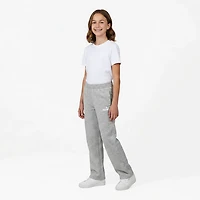 PUMA Girls’ Essentials Basics Spun Poly Fleece Wide Leg Pants