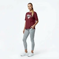 WILDCAT RETRO Women's South Carolina State Script with Initials Meet and Greet T-shirt