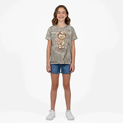 Magellan Outdoors Girls’ Teddy Bear Graphic Short Sleeve T‑Shirt