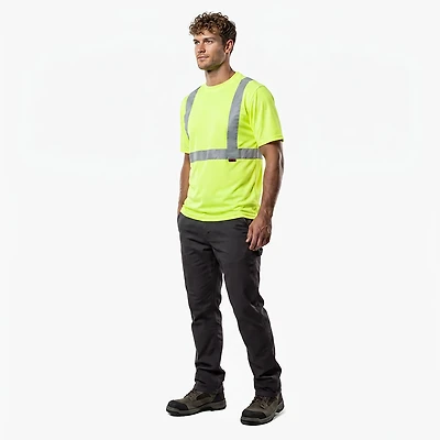 Wolverine Men's Hi-Vis Packaged Caution T-shirt
