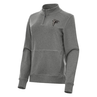 Antigua Women's Atlanta Falcons Crush 1/4-Zip Pullover Top