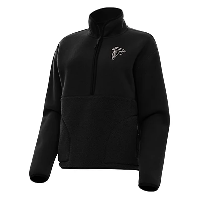 Antigua Women's Atlanta Falcons Figure 1/2-Zip Pullover Top