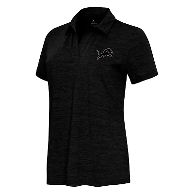 Antigua Women's Detroit Lions Layout V-neck Polo Shirt