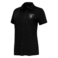 Antigua Women's Las Vegas Raiders Layout V-neck Polo Shirt
