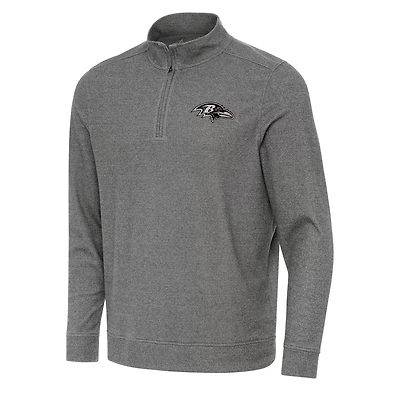 Antigua Men's Baltimore Ravens Subtle 1/4-Zip Pullover Top