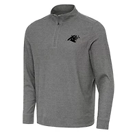 Antigua Men's Carolina Panthers Subtle 1/4-Zip Pullover Top