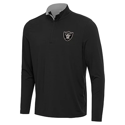 Antigua Men's Las Vegas Raiders Content 1/4-Zip Pullover Top