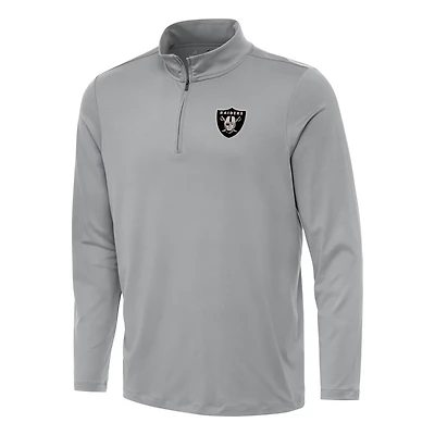Antigua Men's Las Vegas Raiders Reprocess 1/4-Zip Pullover Top
