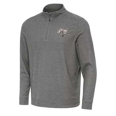 Antigua Men's Tampa Bay Buccaneers Subtle 1/4-Zip Pullover Top