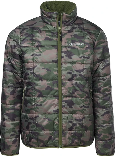 Magellan Outdoors Boys' Lost Pines Camo Printed Puffer Jacket