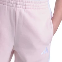 adidas Girls’ 3-Stripes Rib Cuff Jogger