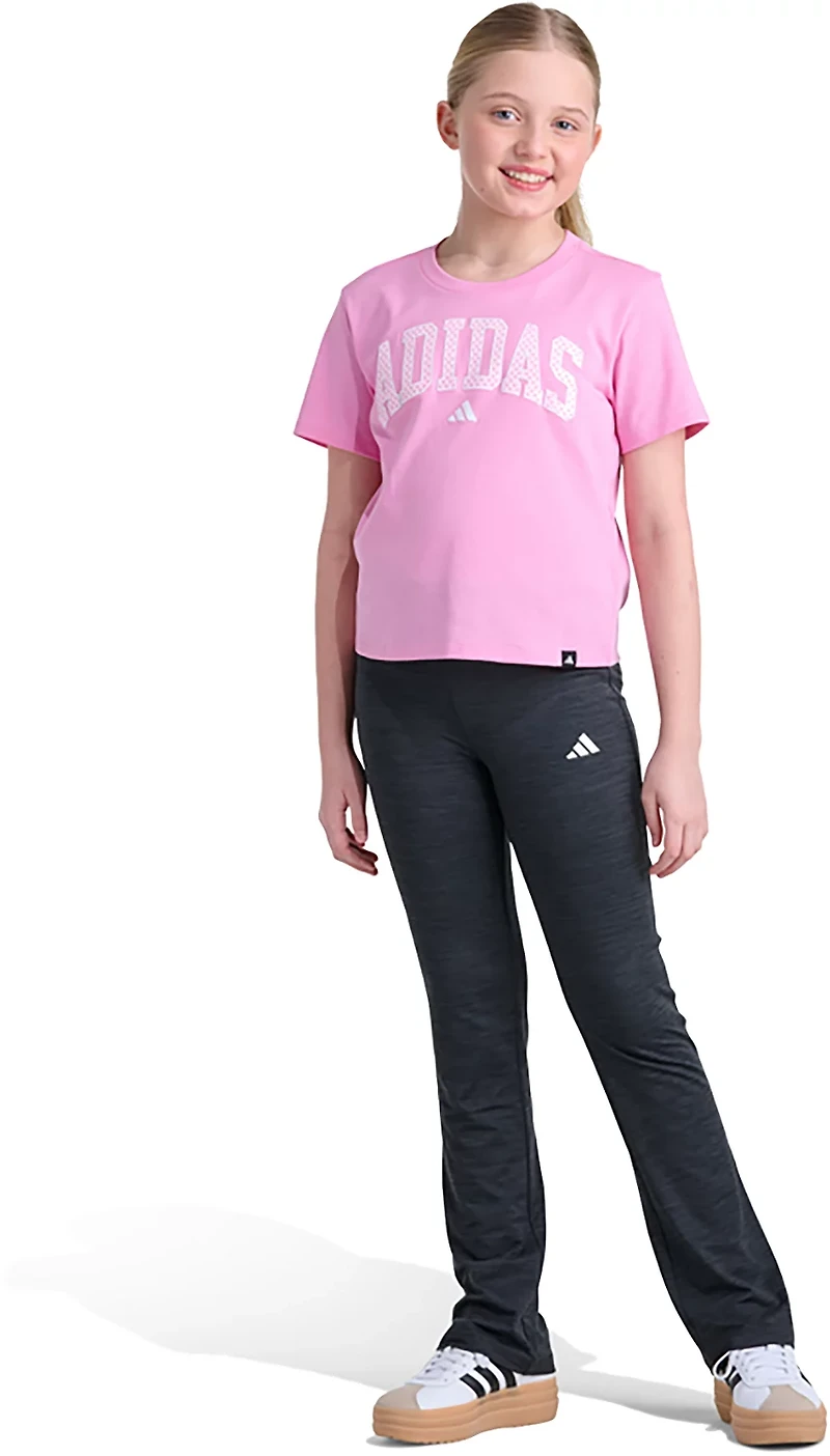 adidas Girls’ Folded Waistband Kick Flare Pants