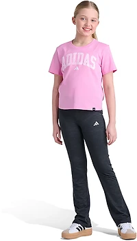 adidas Girls’ Folded Waistband Kick Flare Pants