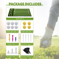 inQracer 5 ft x 4 Golf Hitting Mat with 7 Tee Positions