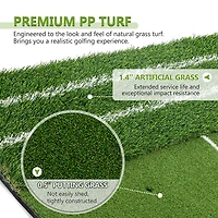inQracer 5 ft x 4 Golf Hitting Mat with 7 Tee Positions
