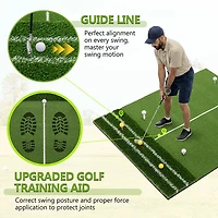 inQracer 5 ft x 4 Golf Hitting Mat with 7 Tee Positions