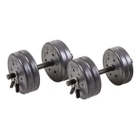 US Weight Adjustable 42 lb Dumbell Set W/Springs