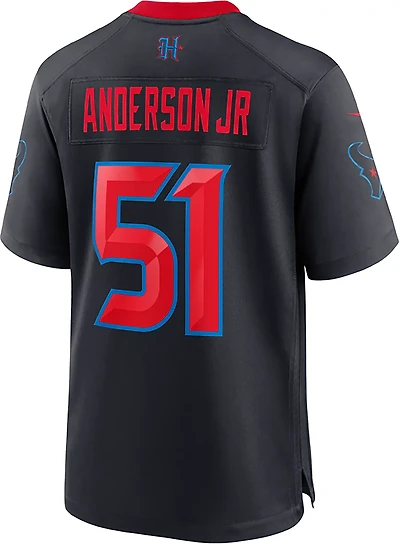 Nike Men's Houston Texans Will Anderson Jr #51 25th Anniversary Patch Game Jersey