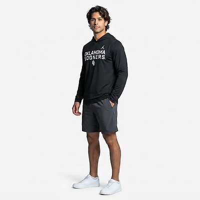 Jordan Brand Oklahoma Sooners 2025 Sideline Dri-FIT Long Sleeve Hoodie T-Shirt
