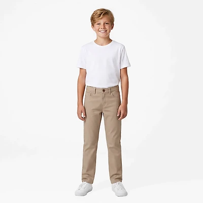 Nautica Uniform Boy 5-Pocket Adjustable Stretch Waistband Pant
