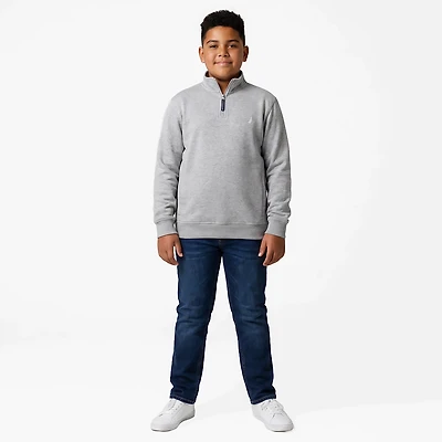Nautica Uniform Boys' Fleece Quarter Zip Pullover
