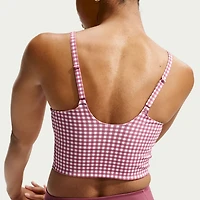 Nike Women's Dri-FIT Gingham Sports Bra