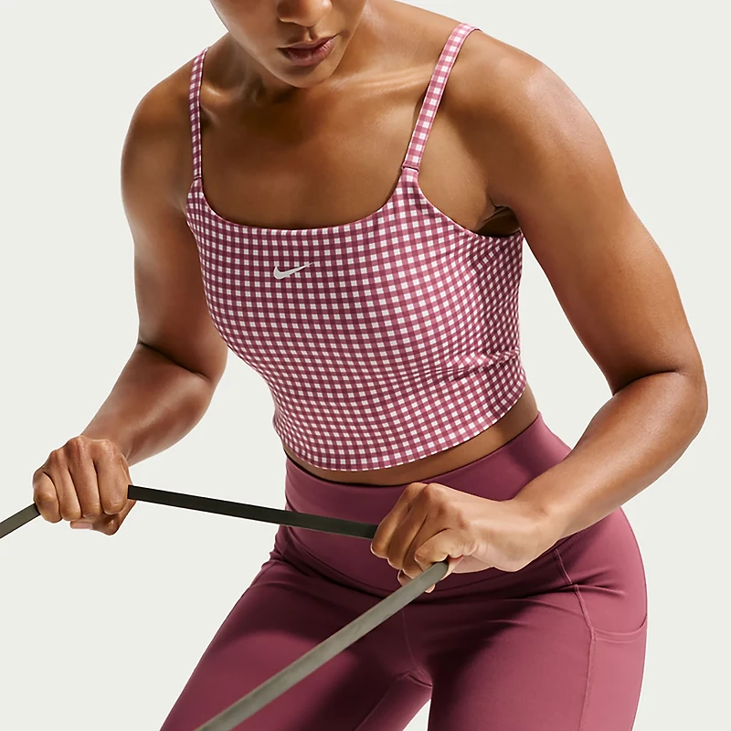 Nike Women's Dri-FIT Gingham Sports Bra
