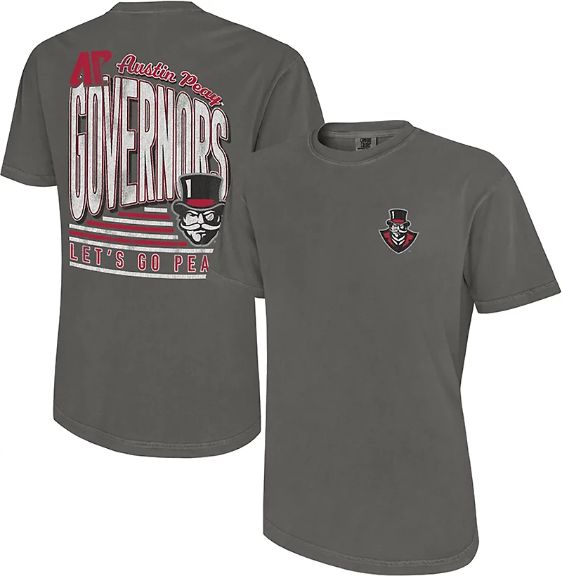 WILDCAT RETRO Men's Austin Peay State University Let's Go Bubble Letters Graphic T-shirt