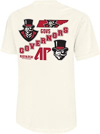 WILDCAT RETRO Men's Austin Peay State University Diagonal Governors Graphic T-shirt