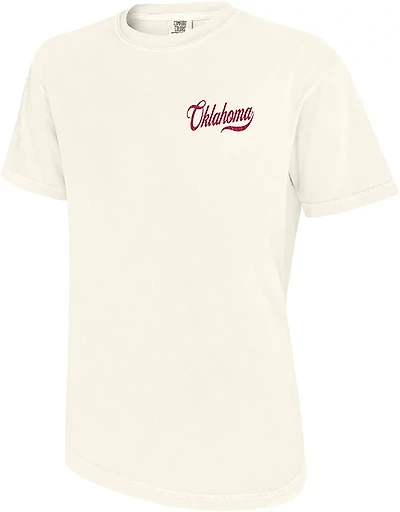 WILDCAT RETRO Men's University of Oklahoma Script Tail Patch Graphic T-shirt