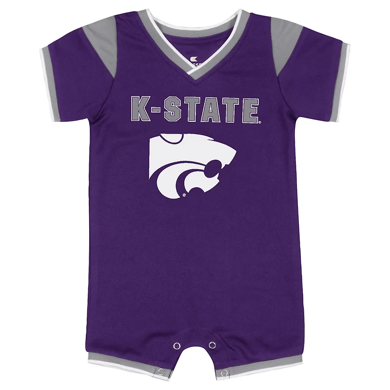 Colosseum Athletics Infants' Kansas State University All Day Football Romper