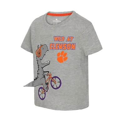Colosseum Athletics Toddlers' Clemson University Wild Dino Graphic T-shirt