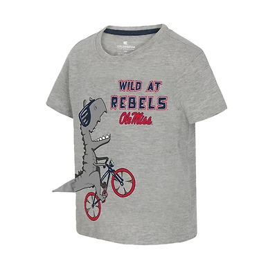 Colosseum Athletics Toddlers' University of Mississippi Wild Dino Graphic T-shirt