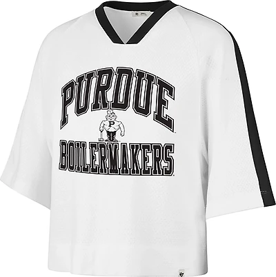 '47 Women's Purdue Big Overarch Drop Needle Raglan Short Sleeve T-shirt