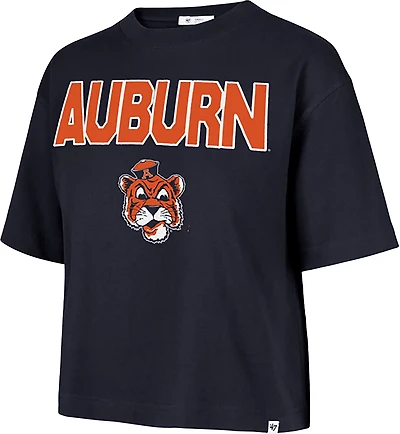'47 Women's Auburn First Rank II Foundation Crop Short Sleeve T-shirt
