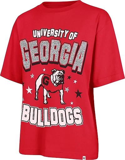 '47 Women's Georgia Scatter Star Foundation Short Sleeve T-shirt